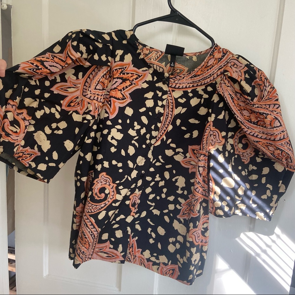 Business Casual Puff Sleeve Top